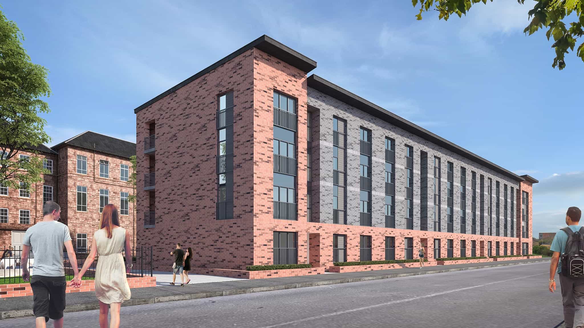 New build development in North Kelvin Glasgow that Taylor & Martin manage as property factors