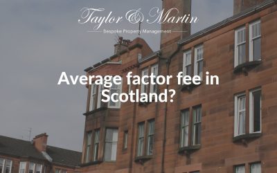 What is the average factor fee in Scotland?